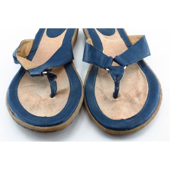 Born Concept Flip Flops Blue Synthetic Women Shoes Size 7 Medium
